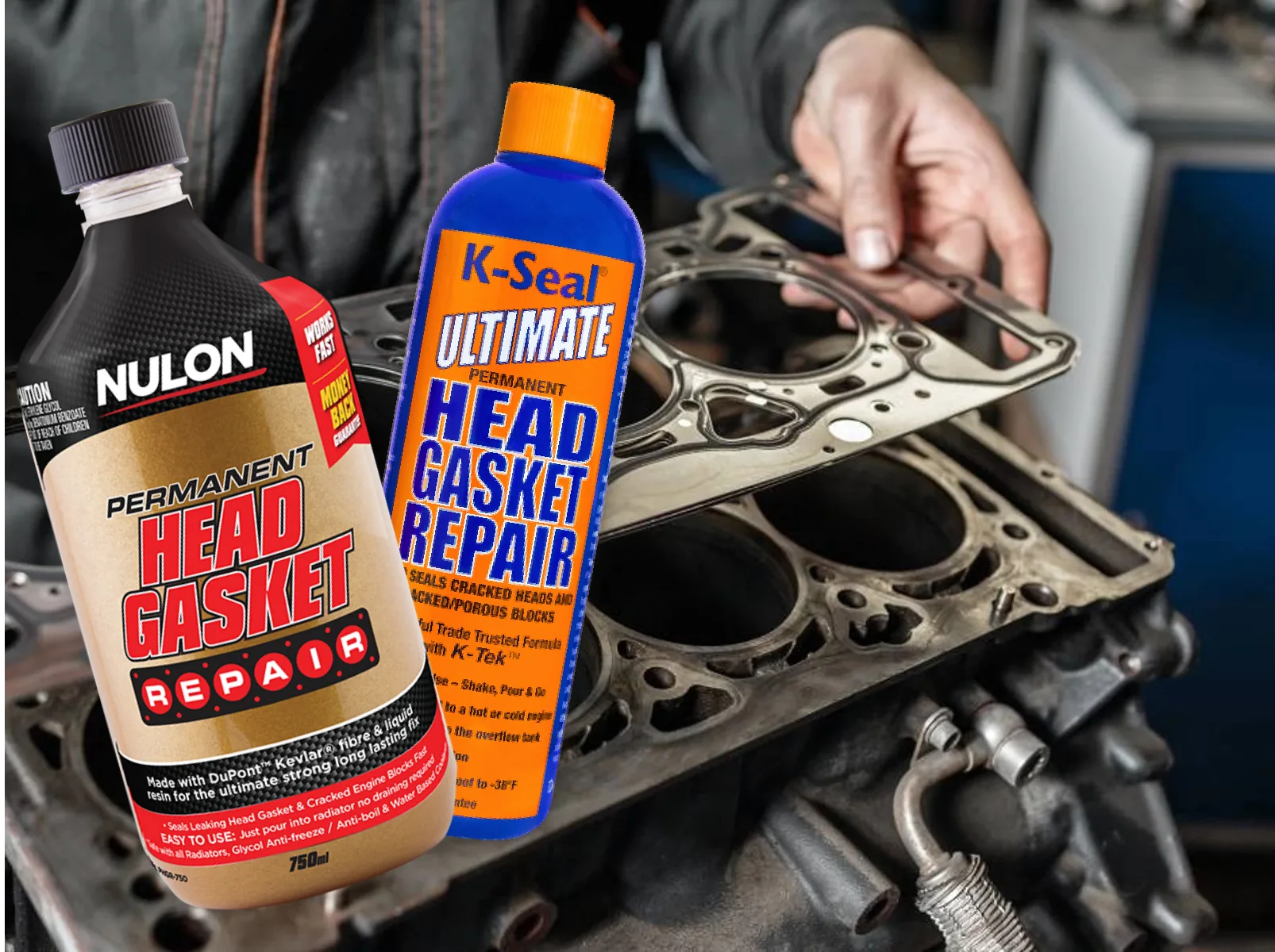 Head gasket liquid repair comparison