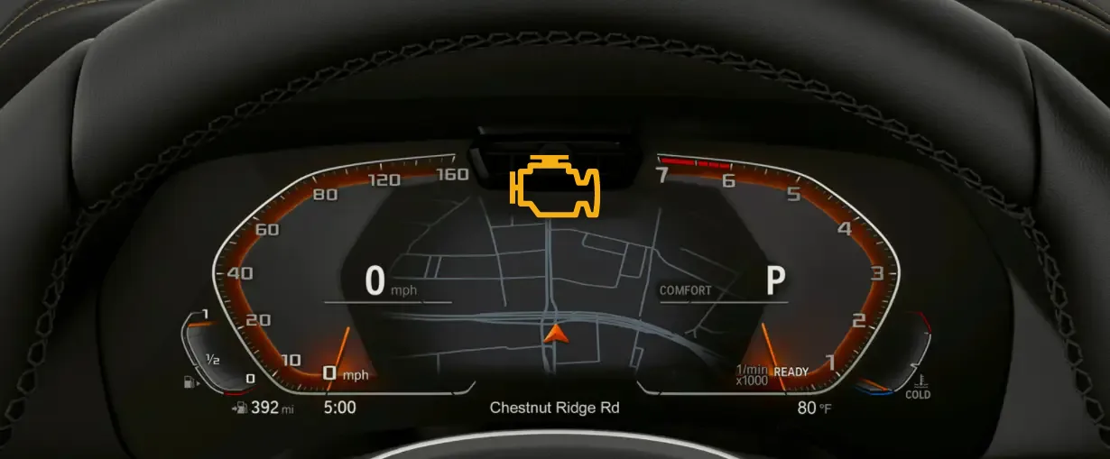 BMW tyre pressure light