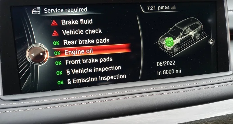BMW condition based servicing CBS