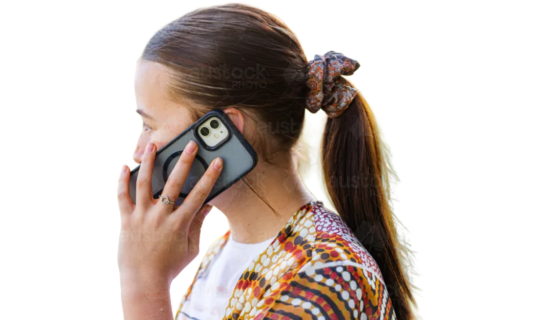 Woman on phone scheduling European car service appointment in Brisbane
