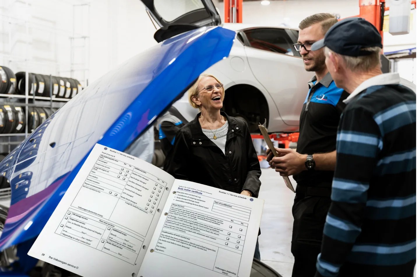 VW log book service