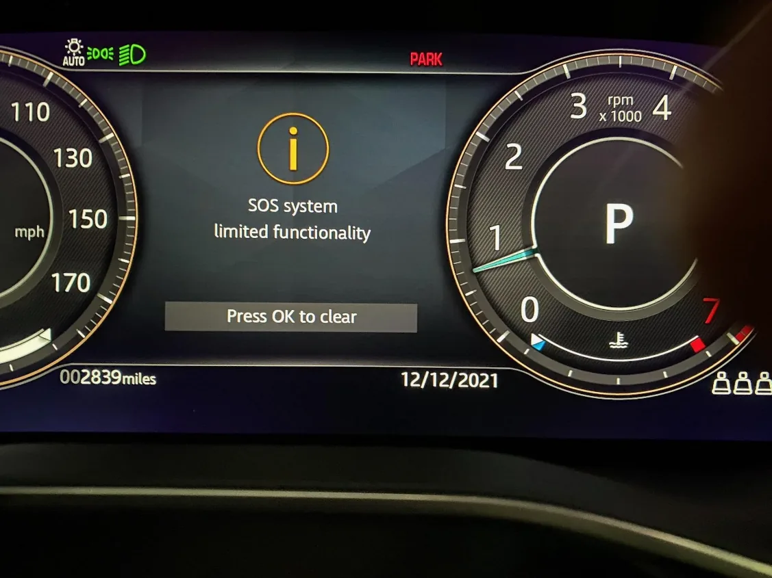 Jaguar f pace service mode