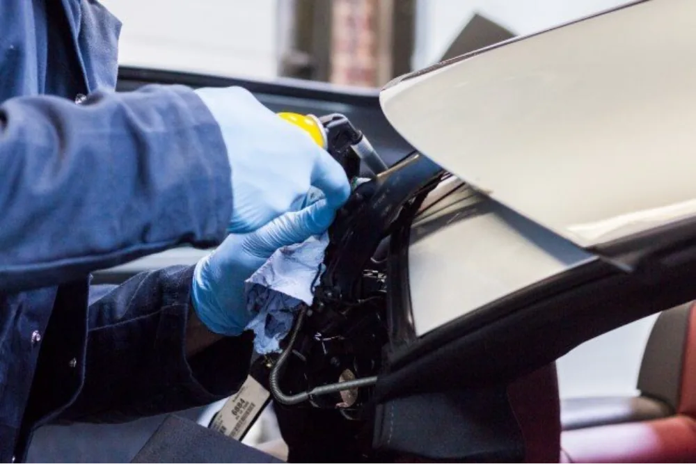 VW eos roof repair