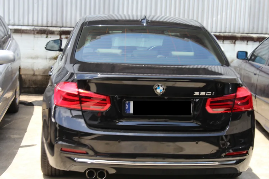 BMW 320i at car workshop