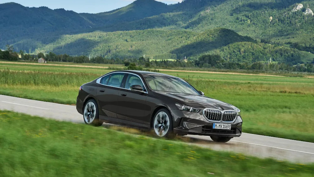 BMW 5 series driving